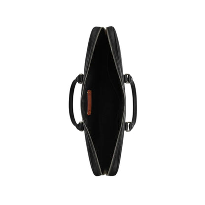 Coach Ethan Large Brief In Signature Canvas 'Signature Canvas Gunmetal Charcoal Black'