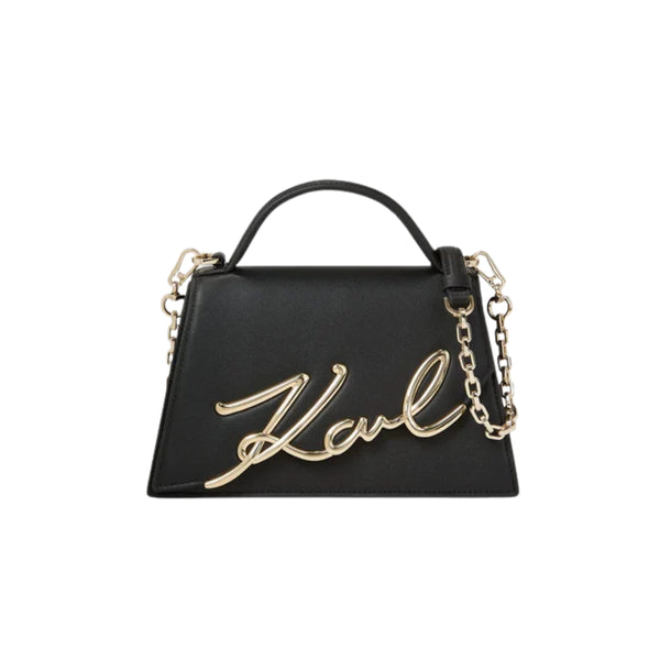 KarlLagerfeld Ksignature Medium Crossbody Bag Black/Gold
