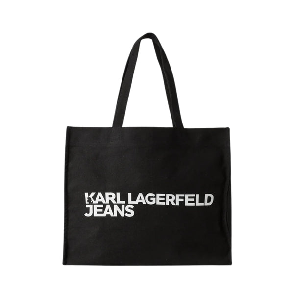 KarlLagerfeld Logo Canvas Shopper Black