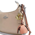 Coach Teri Mini Crossbody Bag With Charms 'Glazed Leather Silver Lvory'