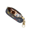 Coach Teri Mini Crossbody Bag With Embroidery 'Pebbled Leather Gold Dark Denim'