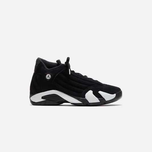 Jordan 14 Retro - Black / Black / White / University Red