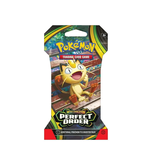 Pokémon Mega Evolution: Perfect Order Sleeved Booster Pack (Meowth Artwork)