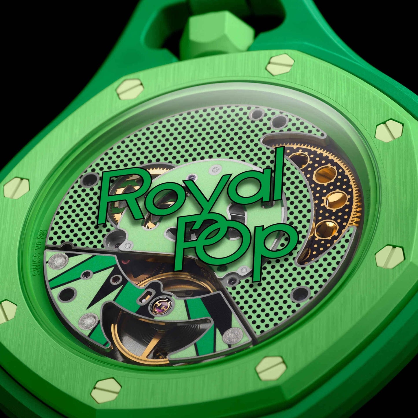 Green Eight Dial Petite Tapisserie Pattern Royal Pop