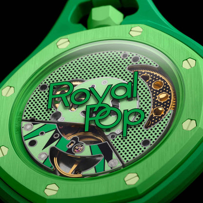 Green Eight Dial Petite Tapisserie Pattern Royal Pop