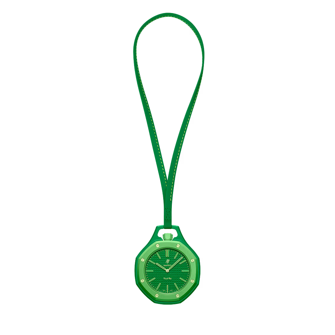 Swatch x Audemars Piguet Royal Pop Green Eight Green Bioceramic Pocket Watch