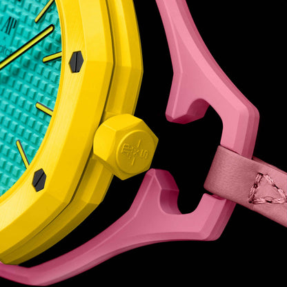 Swatch x AP Royal Pop OTG Roz SISTEM51 Caseback