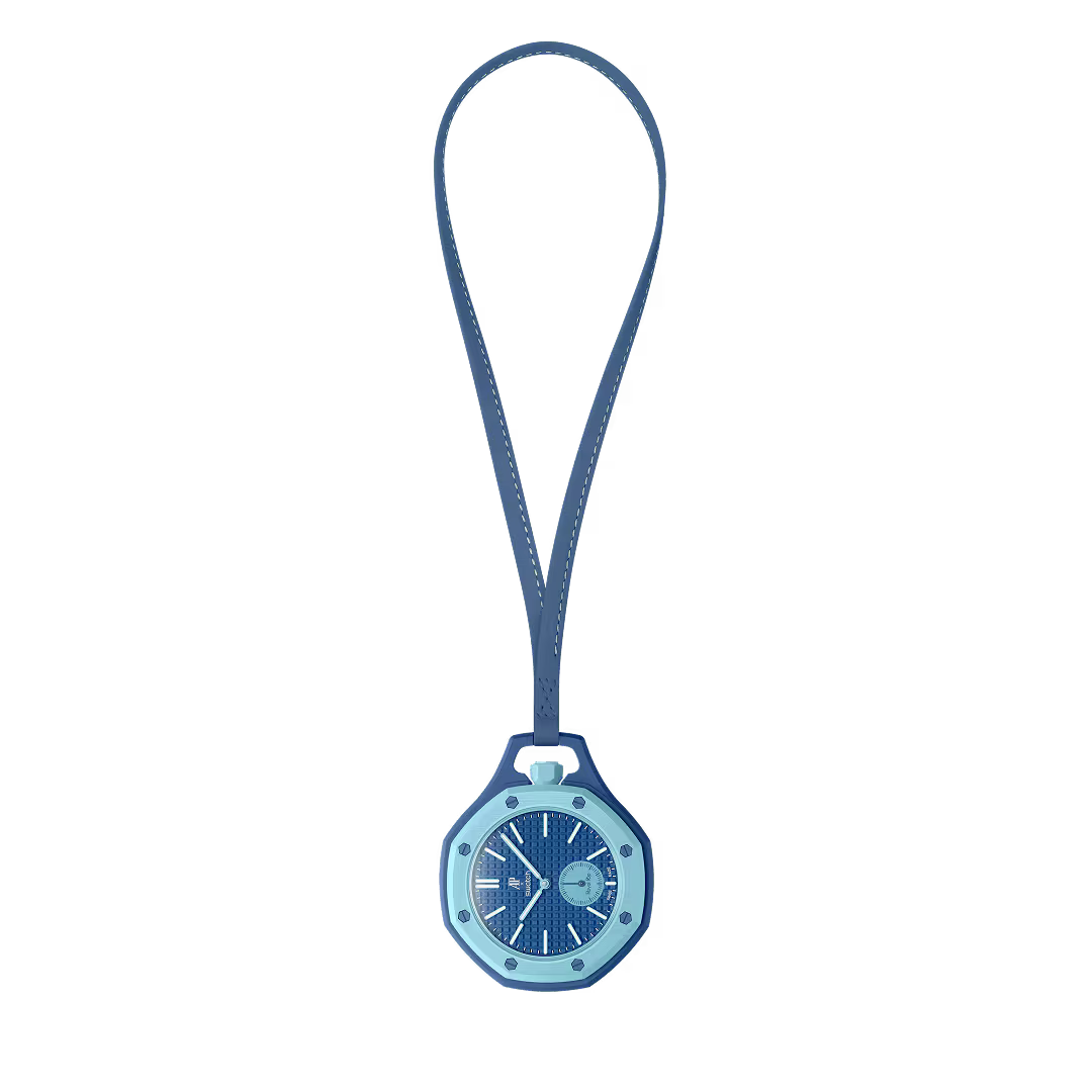 Swatch x Audemars Piguet Royal Pop Lan Ba Light Blue Bioceramic Pocket Watch