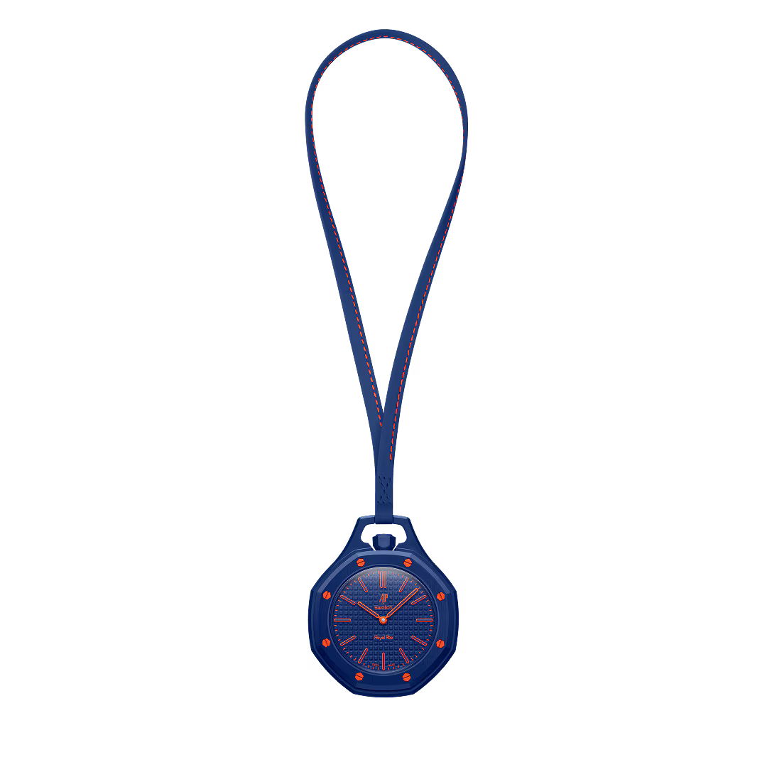 Swatch x Audemars Piguet Royal Pop Orenji Hachi Blue Bioceramic Pocket Watch