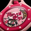 Otto Rosso Red Dial Petite Tapisserie Pattern Royal Pop
