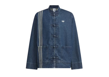 Adidas CTT Oversized Chinese Track Top 3.0 Gender Neutral Jacket Medium Blue Denim