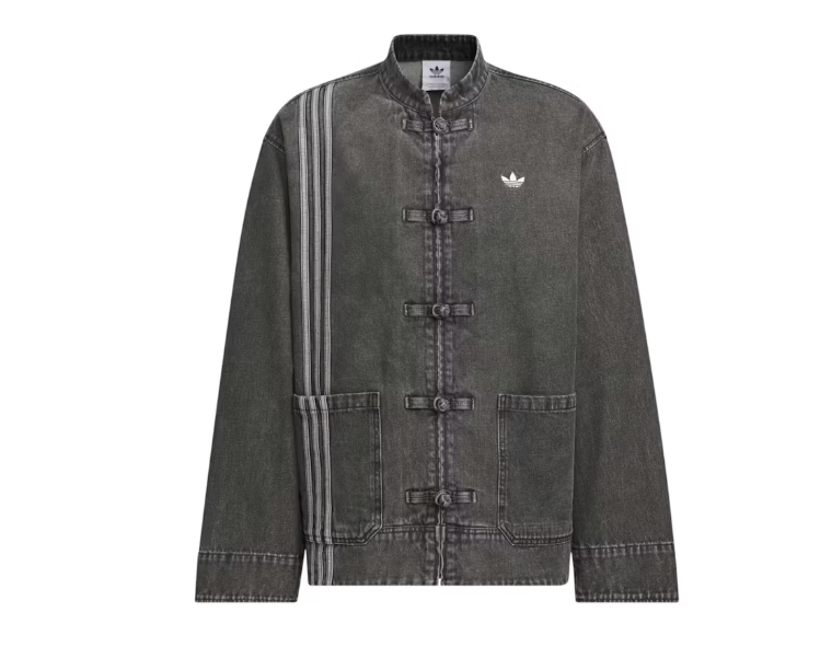 Adidas CTT Oversized Chinese Track Top 3.0 Gender Neutral Jacket Medium Black Denim