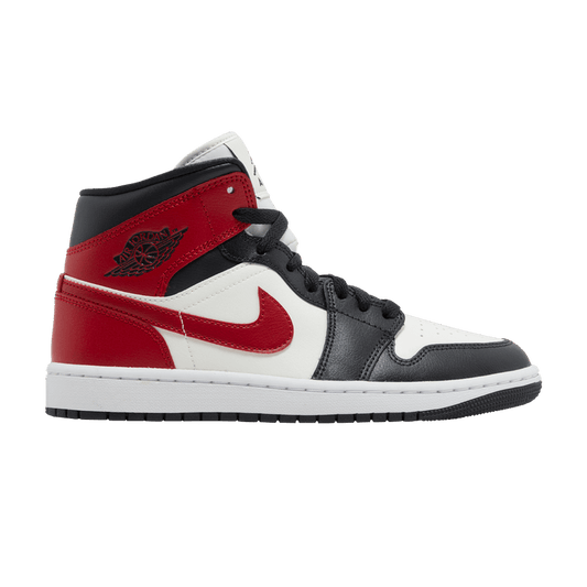 Jordan 1 Mid 'Gym Red Off Noir' (WMNS)