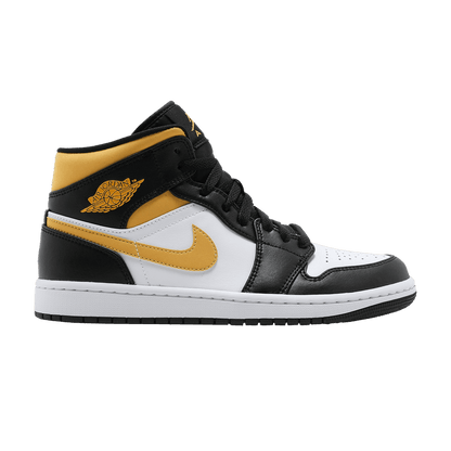 Jordan 1 Mid White Pollen Black