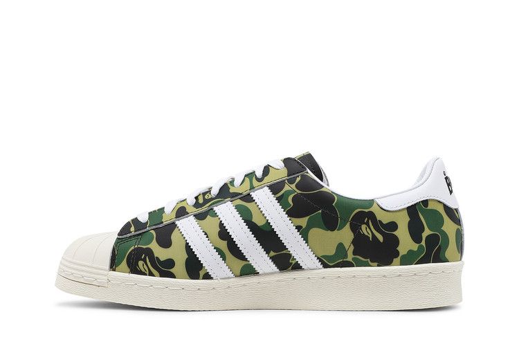 Adidas x Bape Superstar 80s - White / Gold