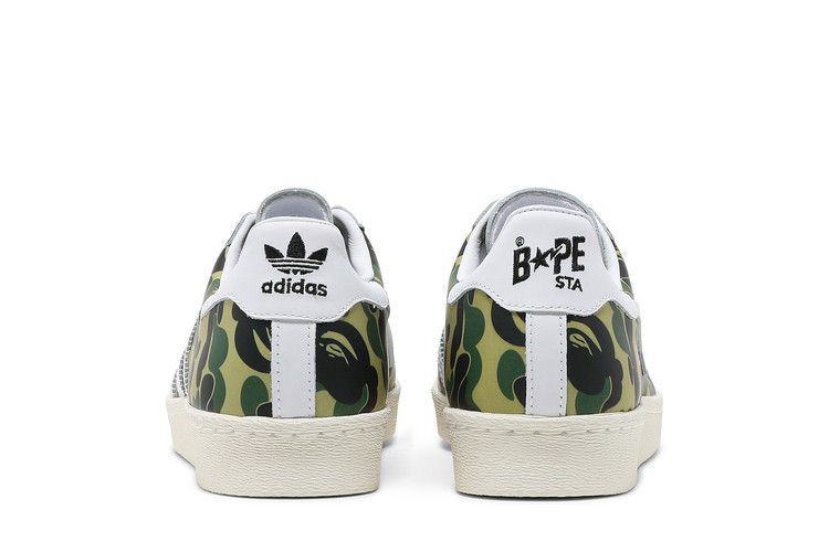 Adidas x Bape Superstar 80s - White / Gold