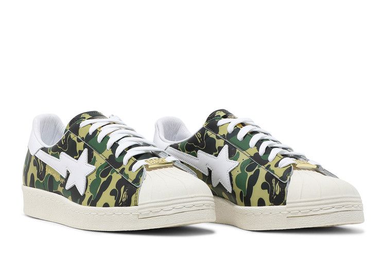 Adidas x Bape Superstar 80s - White / Gold