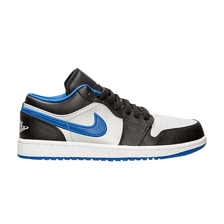 Jordan 1 Low 'Black Game Royal Metallic Platinum'