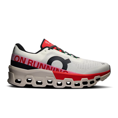 On Running Cloudmonster 2 - 'Ivory Silver Red'