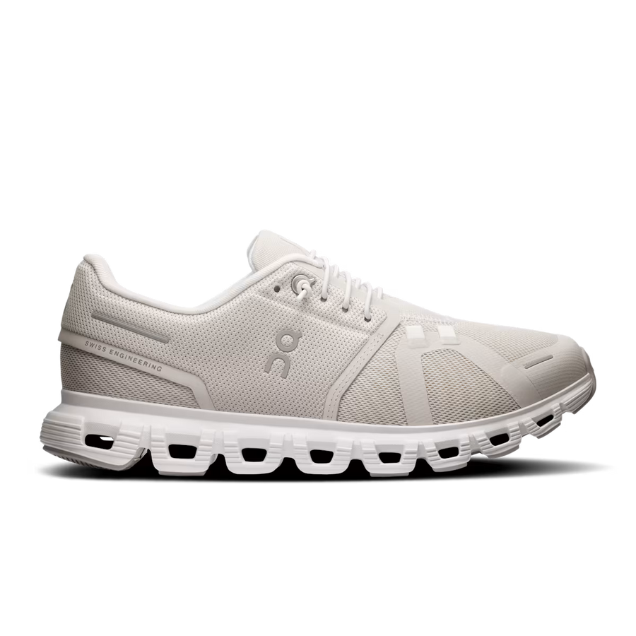 On Running Cloud 6 Wide 'Pearl White'