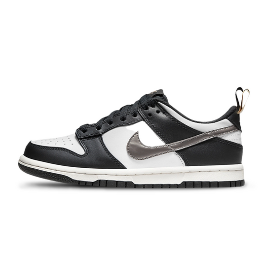 Nike Dunk Low 'Black White Metallic' (GS)