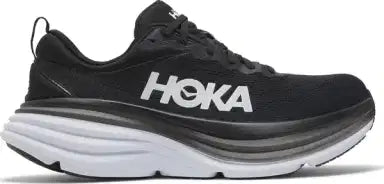 Hoka Bondi 8 Black White