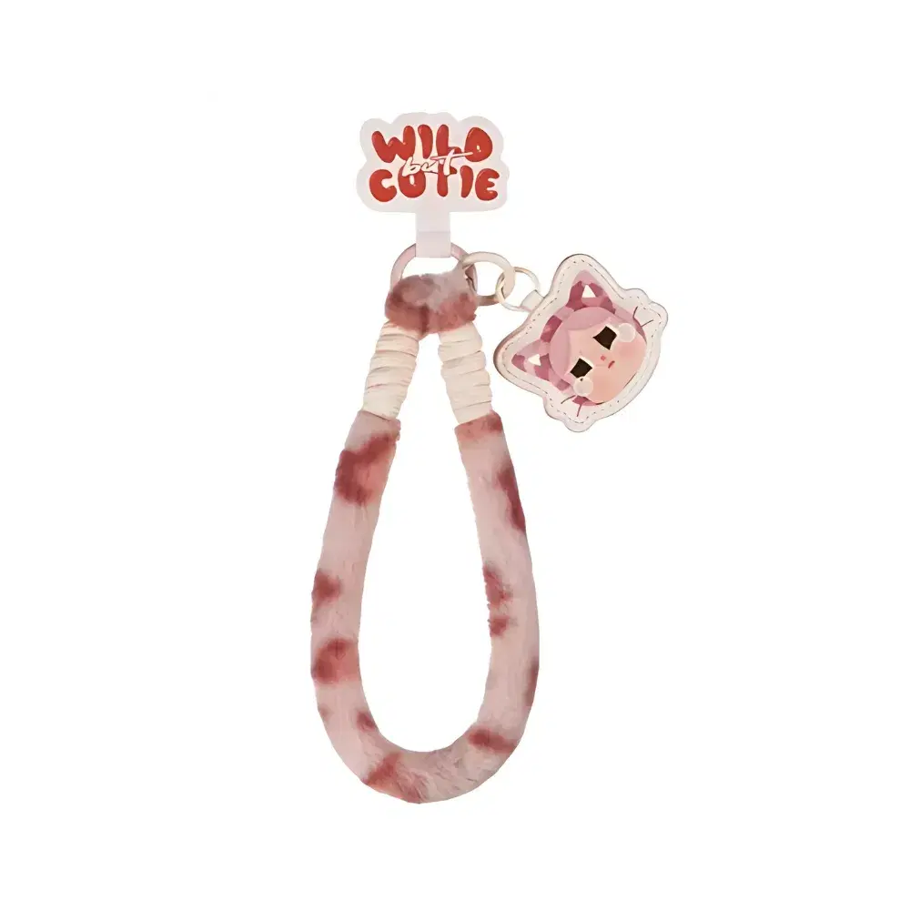 Pop Mart Crybaby Wild but Cutie Series Pink Cutie Phone Charm