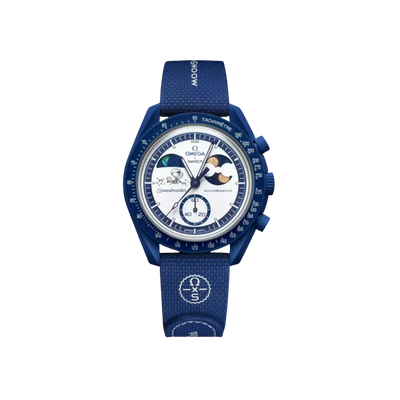 SWATCH X OMEGA Bioceramic Moonswatch Mission To Earthphase Moonshine Snoopy Gold Popcorn