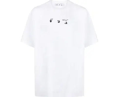 Off-White Blue Marker White Blue Oversized Tee