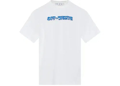 Off-White Blue Metal Arrows White Oversized Tee