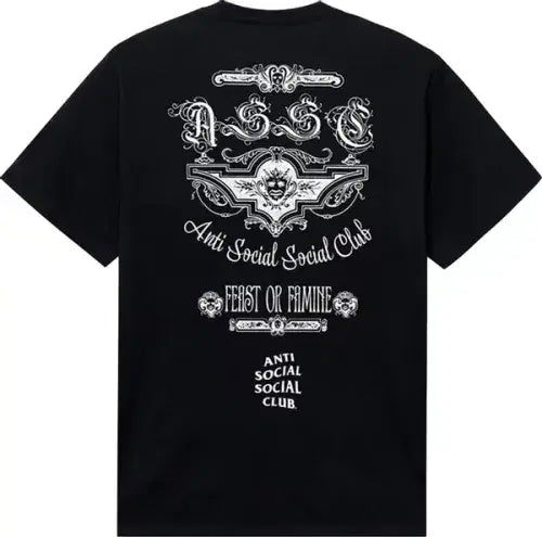 Anti Social Social Club x 2 Tone Feast Or Famine Tee 'Black'