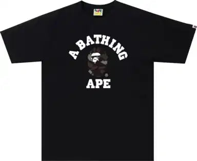 BAPE Digital Camo College Tee Black