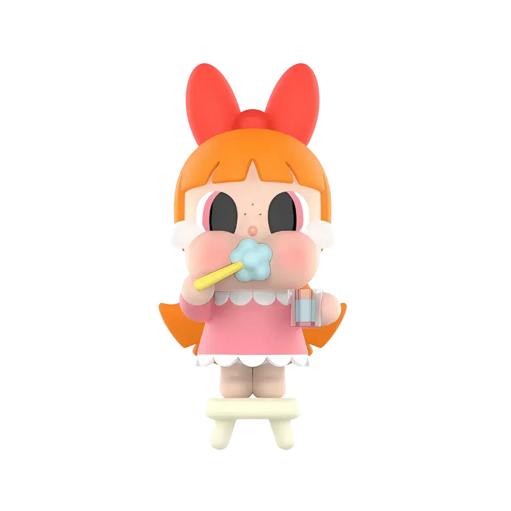 Pop Mart CRYBABY x Powerpuff Girls Series Brushing Teeth Blossom Figure