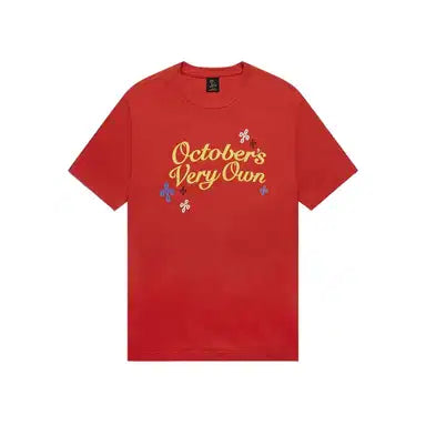 OVO Pompom Script Red Tee