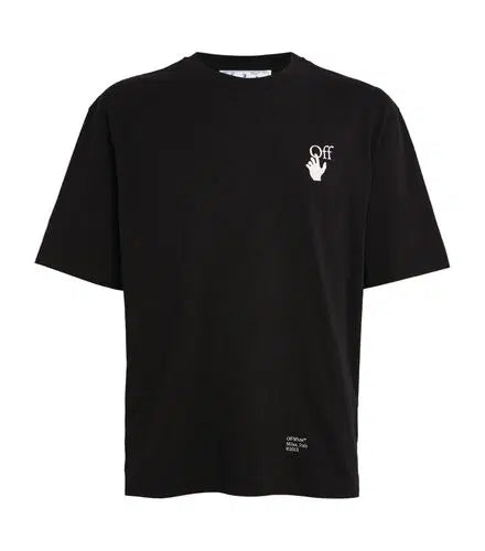 Off-White Carvang Painting Oversized Black Tee