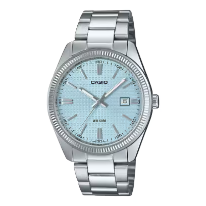 Casio Enticer Waffle Blue Dial (MTP-1302PE-2AV)