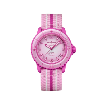 Swatch X Blancpain Scuba Fifty Fathoms Ccollection Pink Ocean