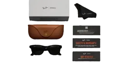 Ray Ban Meta Smart Glasses - Wayfarer Matte Black Graphite Lenses