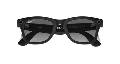 Ray Ban Meta Smart Glasses - Wayfarer Matte Black Graphite Lenses