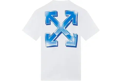 Off-White Blue Metal Arrows White Oversized Tee