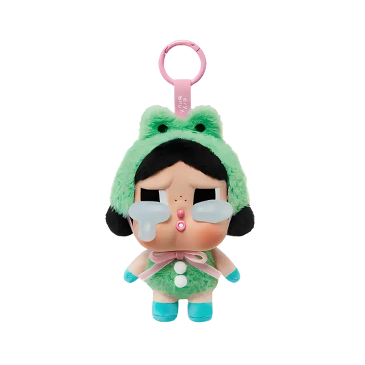 Pop Mart CryBaby Crying Again Series What A Frog Vinyl Face Plush