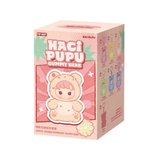 Pop Mart HACIPUPU Gummy Bear Series Vinyl Plush Pendant Single Blind Box