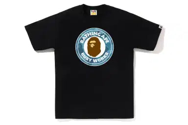 BAPE Honeycomb Camo Busy Works Tee Black