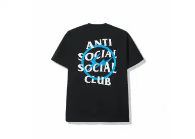 Anti Social Social Club x Fragment Blue Bolt Tee 'Black'