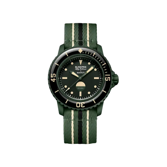 Swatch X Blancpain Green Abyss Scuba Fifty Fathoms Dive Watch