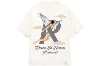 Represent Storms In Heaven T-Shirt 'Flat White'