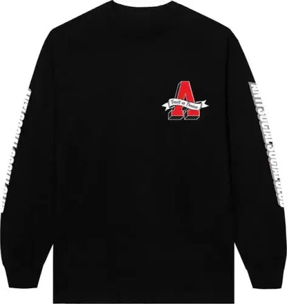 Anti Social Social Club x 2 Tone Easy A Long-Sleeve Tee 'Black'