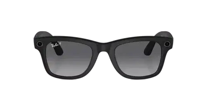 Ray Ban Meta Smart Glasses - Wayfarer Matte Black Graphite Lenses