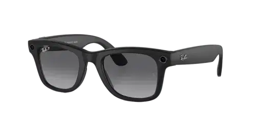 Ray Ban Meta Smart Glasses - Wayfarer Matte Black Graphite Lenses