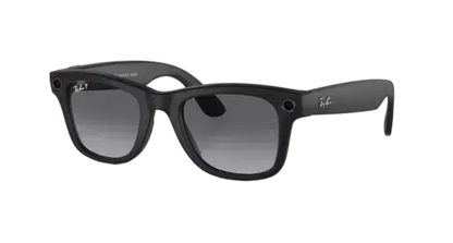 Ray Ban Meta Smart Glasses - Wayfarer Matte Black Graphite Lenses